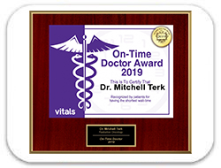 Mitchell Terk, MD: Awarded Vitals® On-Time Physician Award - 2019